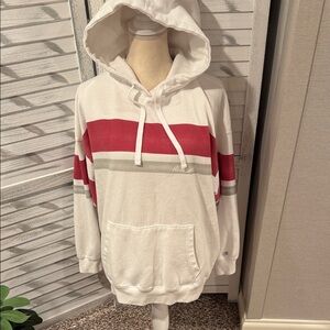 ALABAMA TAILGATE Striped Hoodie Sweatshirt with kangaroo pocket